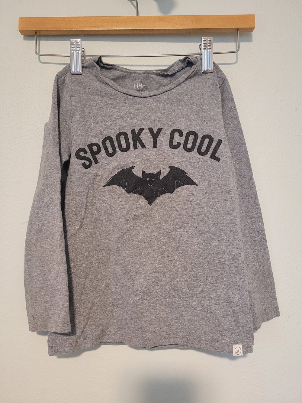 Little Planet Kids 'Spooky Cool' Gray Long-Sleeve Shirt Size 5